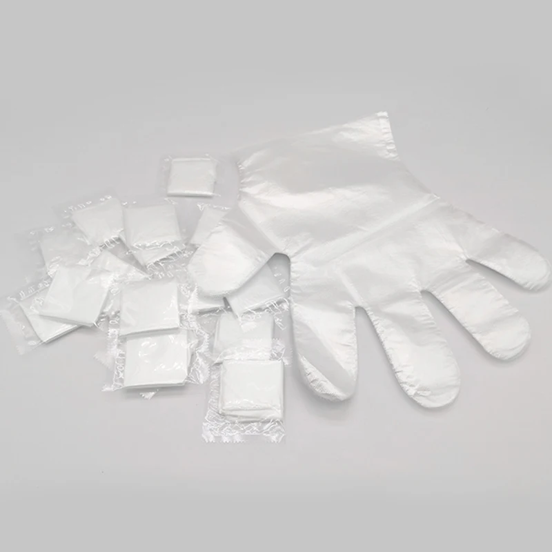 Горячие продажи пищевых продуктов Китай пластиковые перчатки HDPE LDPE CPE TPE Перчатки Одноразовые виниловые