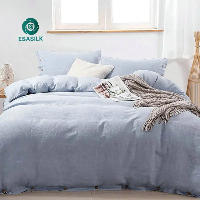 Factory wholesale Custom Linen Product bedding set 100% pure bed linen bed sheets french flax linen bedding