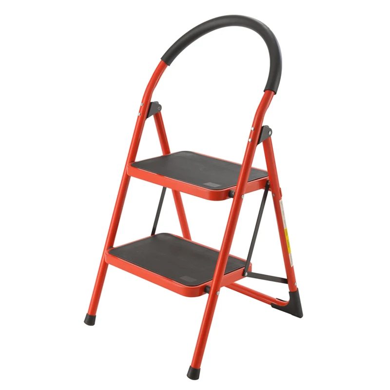 Manufacture 2 Step Ladder Extension Folding Steel Ladder Household Domestic Ladders Wholesale Warehouses