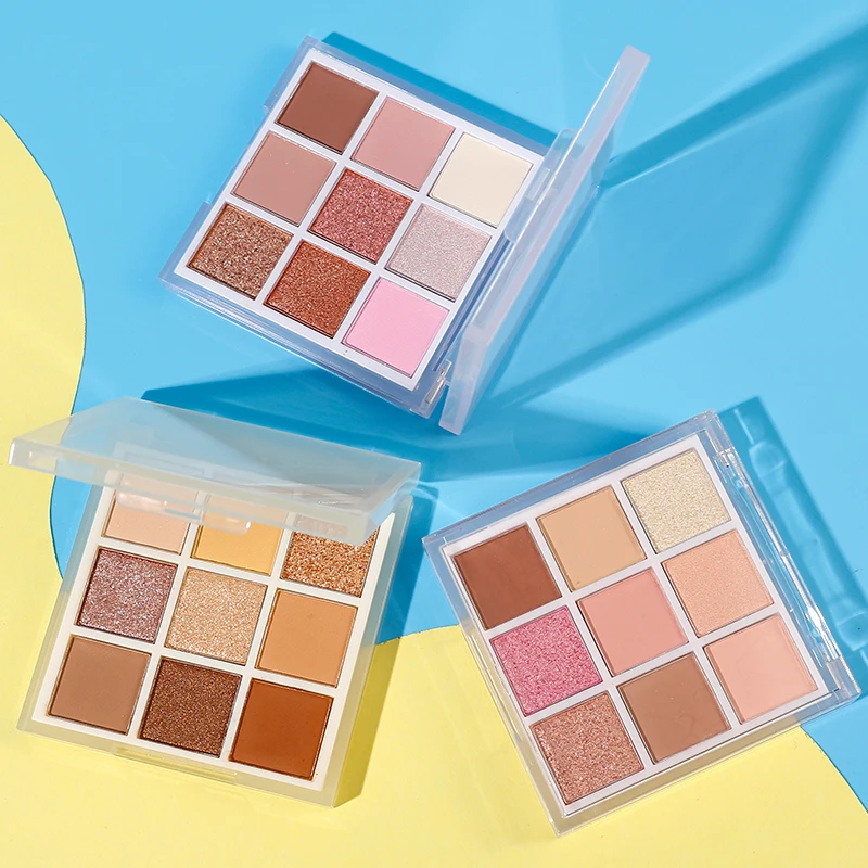2022 New Style Cosmetics 9 Colors Pigmented Eye Shadow Professional Makeup Color Shimmer Matte Palette Eyeshadow