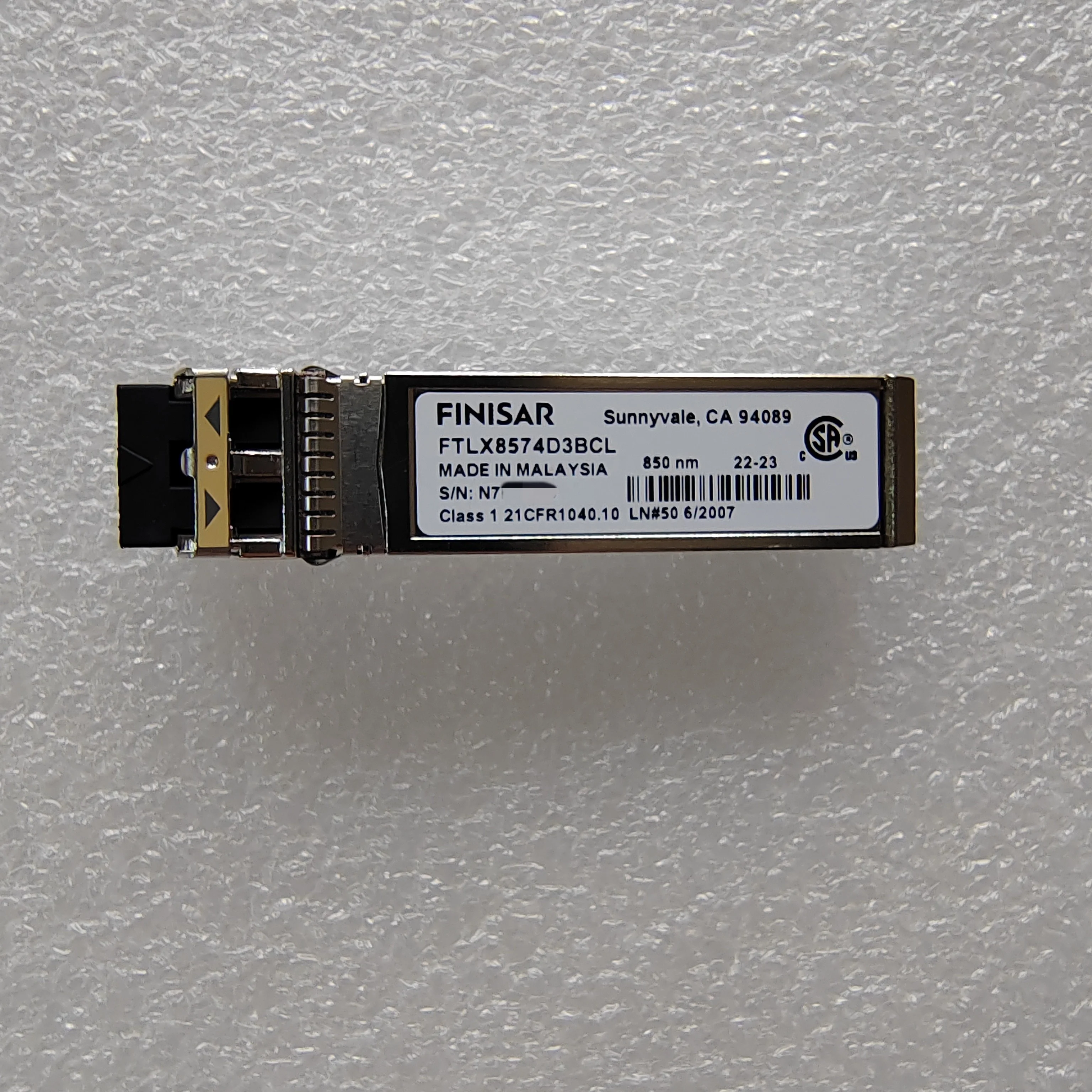 FTLX8574D3BCL 10Gb/s 850nm Multimode Datacom SFP+ Optical Transceiver