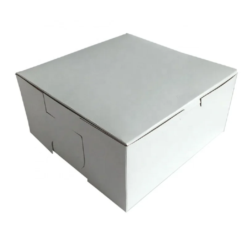 New Style Folding White Kraft Cake Box