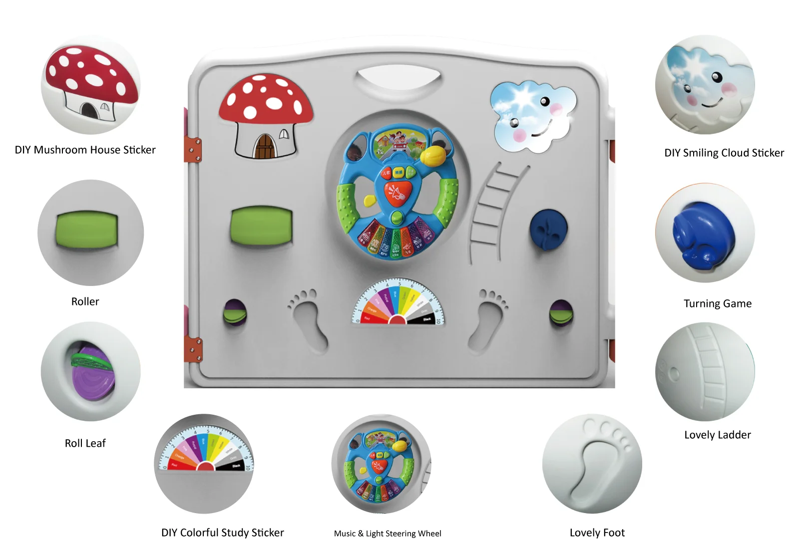 MH28 Baby Playpen  8 Panels Plastic Safety Game Baby Barrier Baby Fence Indoor playground  EN12227