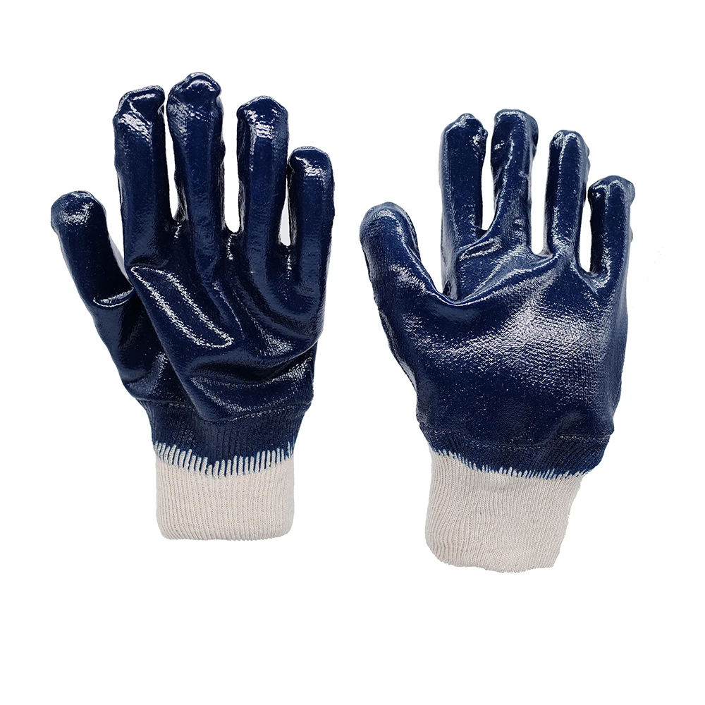 Cotton Jersey Nitrile Working Coated Wear Resistant Nitrile Working Gloves
