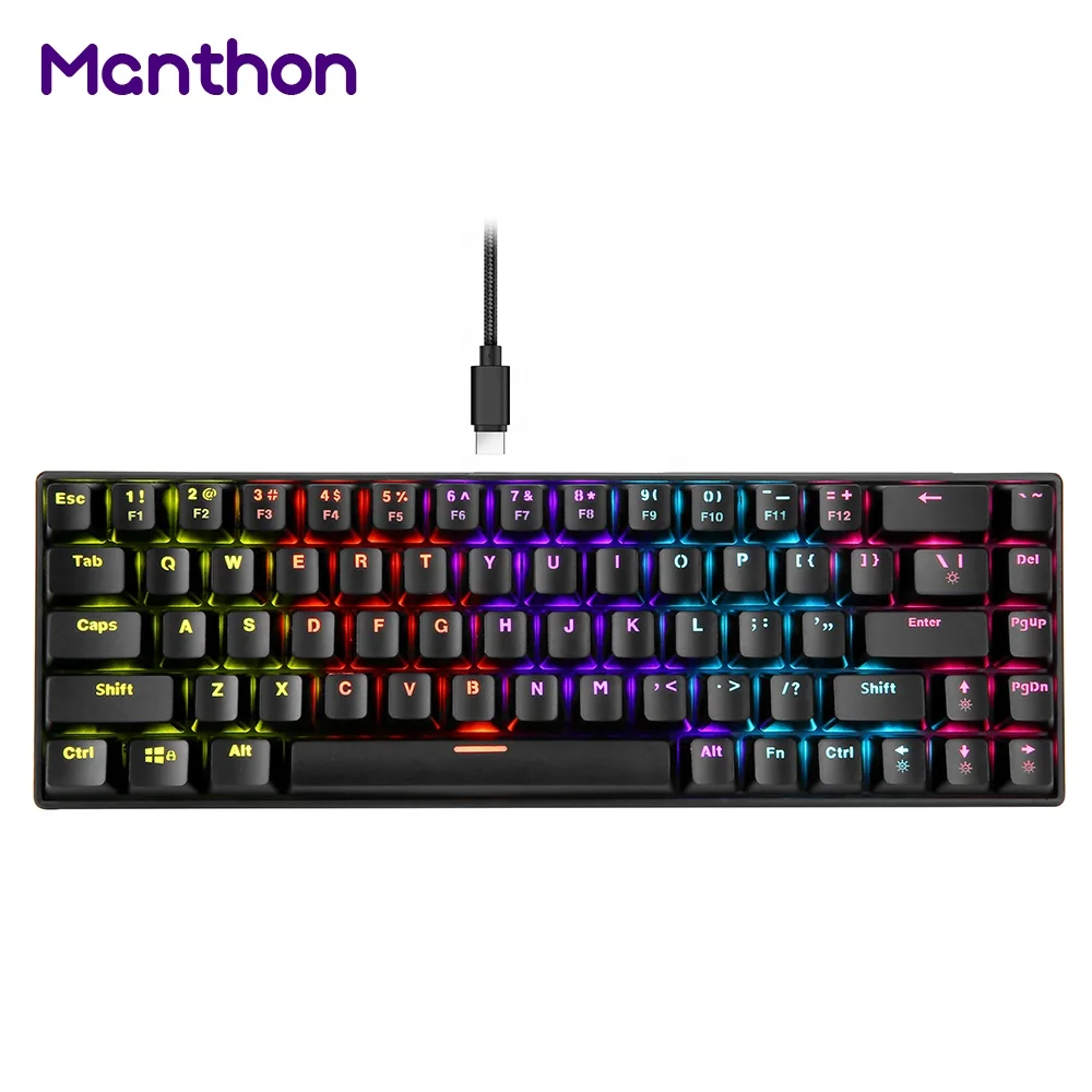 High Quality 60% 68 Keys Mechanical Keyboard Teclado