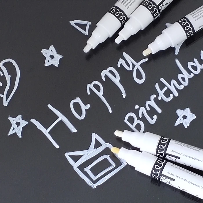 
KHY 9 Colors Reversible Tip Liquid Chalk Marker Pen Set, Water-Based LED Board Chalk Marker 