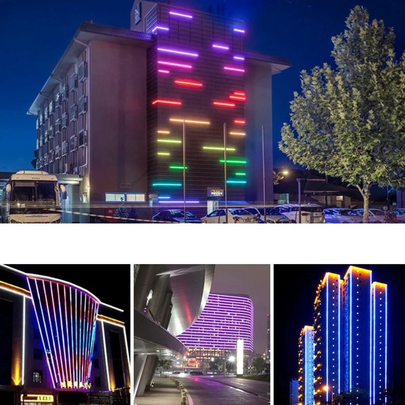 Factory Wholesale 12w IP65 Waterproof Hotel Landscape RGBW RGB LED Tube Linear Light