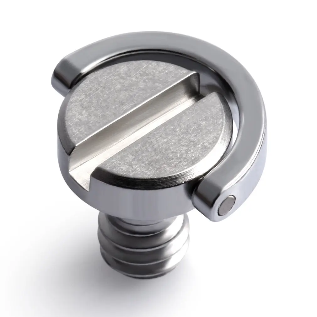 Gimbal Base D Shaft  D-Rin Stainless Steel 1/4 Quick Release QR Plate Tripod SLR Camera Screw for Camera Tripod Monopod QR Plate