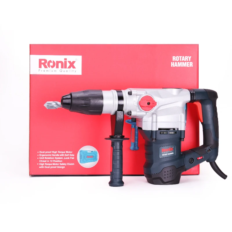 Ronix 2705 Модель 1600 Вт 9J 40 мм Электрический вращающийся молоток SDS Plus Ударная дрель с 4 функциями портативный сварочный сверлильный станок