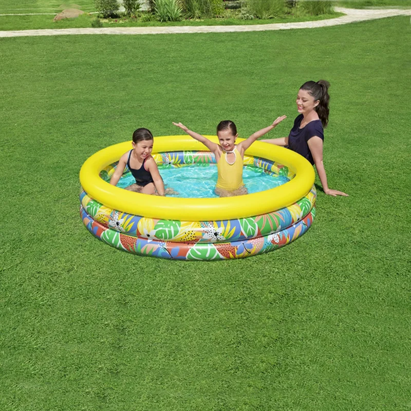 Bestway 51203 Floral Paradise Kiddie Play Pool Round Shape Inflatable Water Swimming Pool