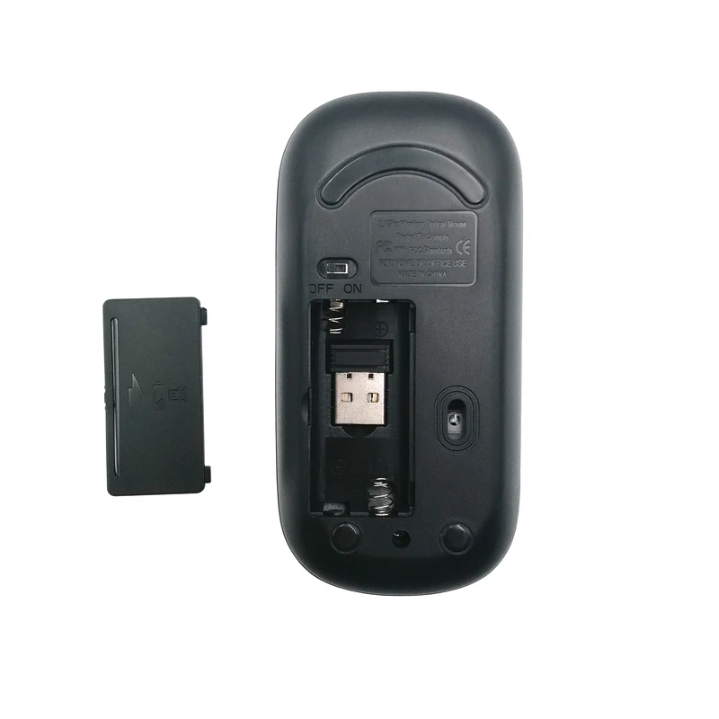 Cheap Wholesale Thin Slim  2.4Ghz Laptop Optical Usb Computer Mouse Wireless  For Mac Laptop Windows