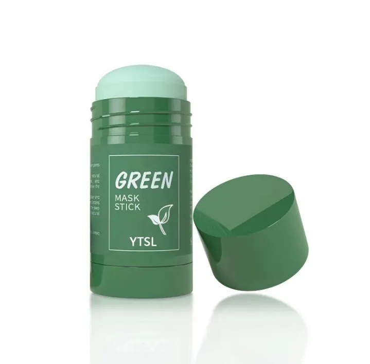 Hot Sell Organic Green Tea Cooling Mud Deep Cleansingmask Oil Control faceMask Stick For Face