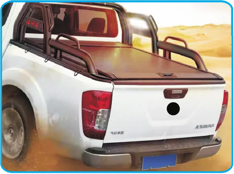Truck Accessories Waterproof Manual Hard Bed Covers Pickup Retractable Aluminum Manual Tonneau Cover with Lock