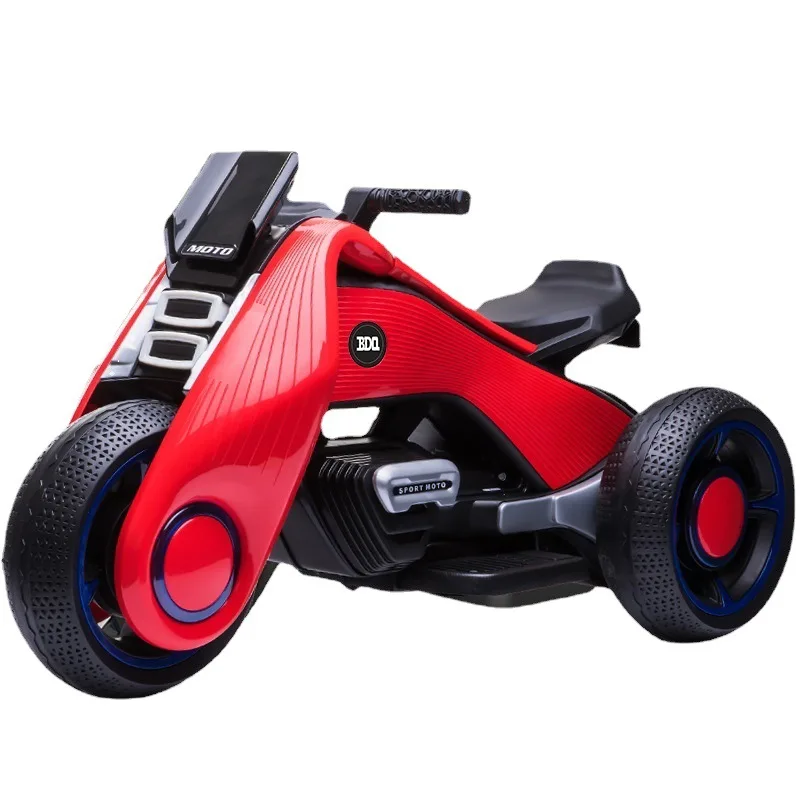 Dual drive children electric motorcycle 3 Wheels Running Electric Motor Bike baby ride on car 6V Power kids electric tricycle