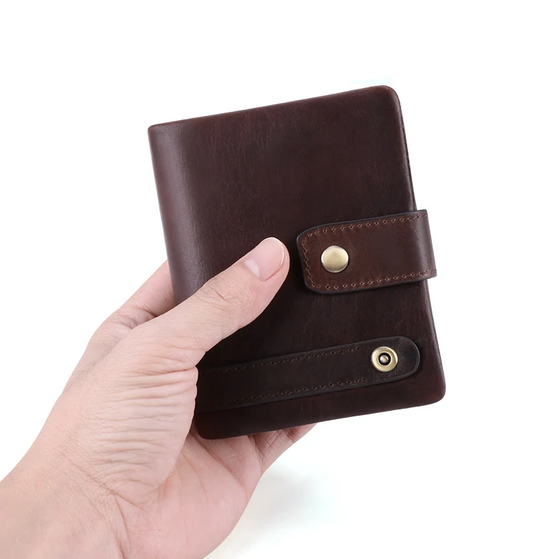 RFID Mini Wallets For Men Genuine Leather Wallet Great For Work Travel Outdoors With ID and a Secret Pocket