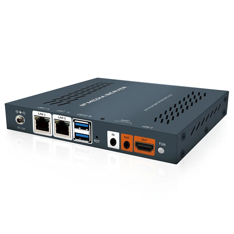  Haiwei H10S потоковый медиа-сервер HLS/ RTMP/ RTSP/ HTTP/ RTP/ SRT вход RTMP HLS выход IPTV прямая