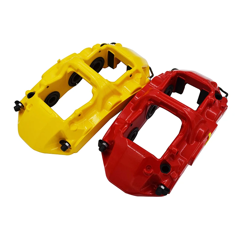 Good quality GT4 4 pot black caliper with slotted style disc with 355x28mm for BMW e92 335i 19 inch rear