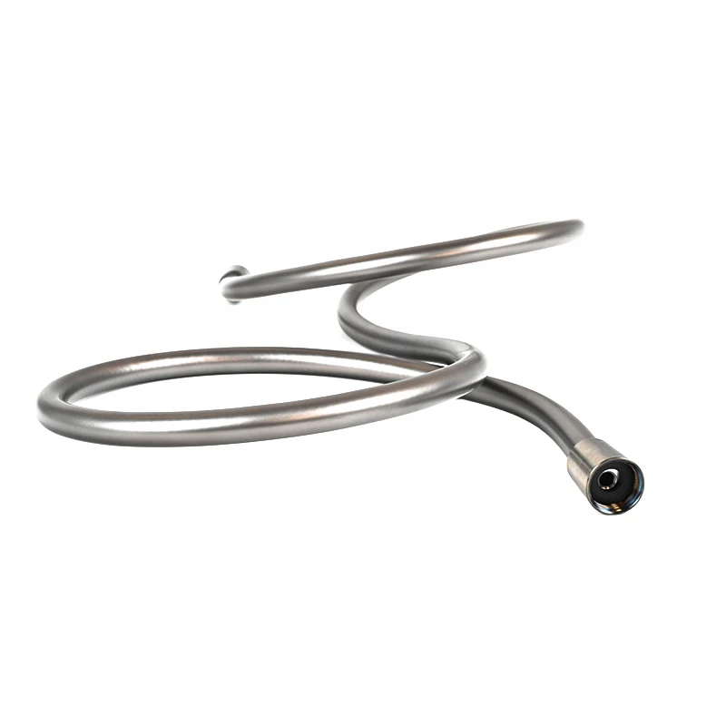 Customized Modern Bathroom Accessories 316 Flexible Gray PVC Shower Hose with Natural Gas Hose Brass & Plastic Material