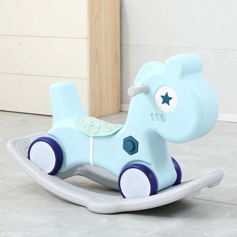 Animal Lovely Rocking Horse Children Sliding Outdoor Playground Spring Kids