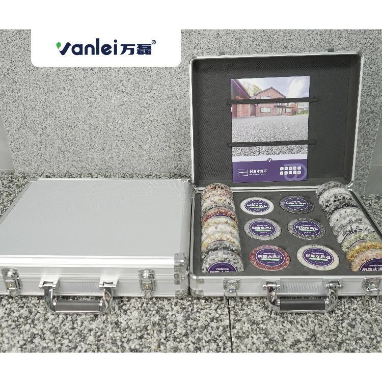 Resin Washed Stone Kit High Permeable Clear Epoxy Resin Bound For Outdoor Floor Coating