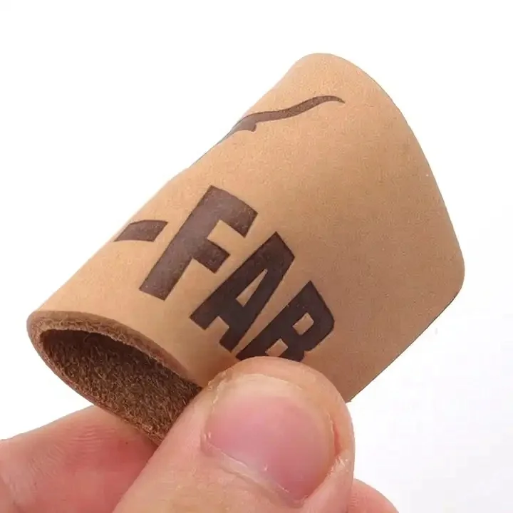 Jeans Clothing Labels Manufacturer Custom Logo Debossed Real Genuine Leather Patches for Hats