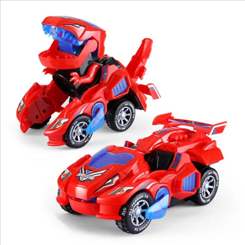 Premium OEM Factories Amazon Hot 2021 Christmas Gift Toy Dinosaur Toy Car Automatic Deformation Dino Vehicle Kids Boys Toy Cars
