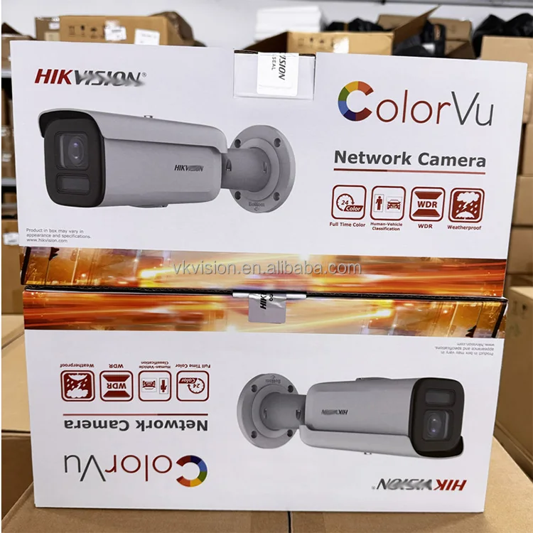 in Stock 2MP 4MP 8MP Bullet Full Colorvu Dome Turret POE IP Camera,CCTV Camera Compatible Hikvisions NVR