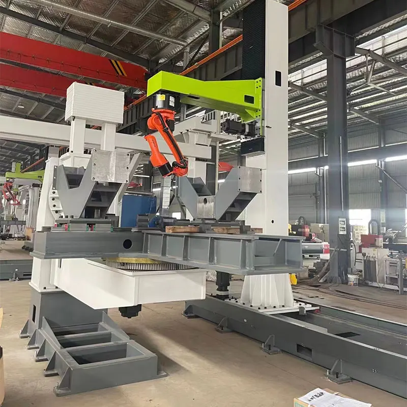 L Type Tilting And Rotating Welding Positioner Machine With Rotary Turntables