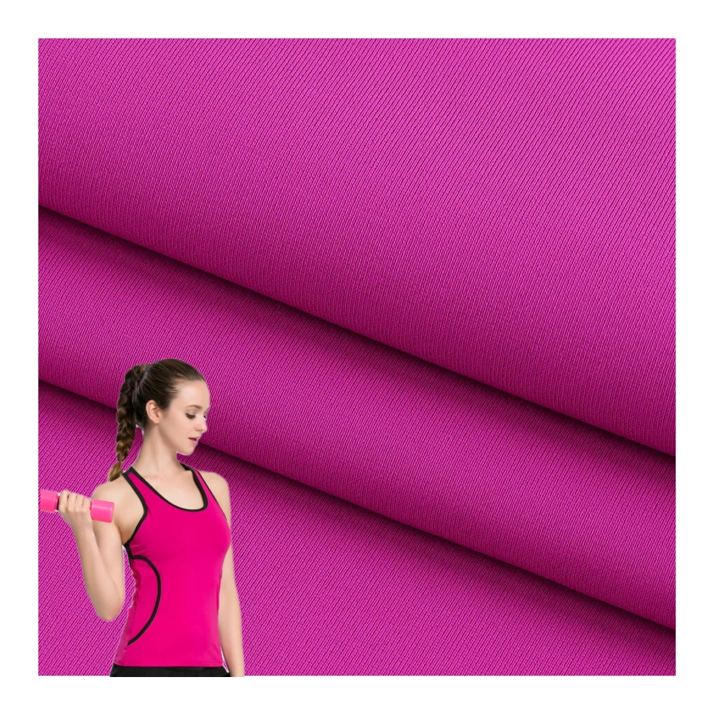 Breathable waterproof knit fabric 75 Nylon 25 Spandex elastane 4 way stretch fabric for yoga leggings and swimwear