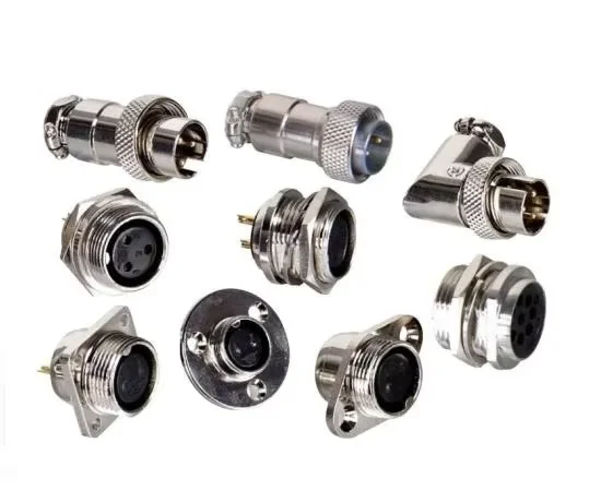 Straight Screw 16m Connector Metal Gx16 Female Aviation 2pin Gx16 Connectors