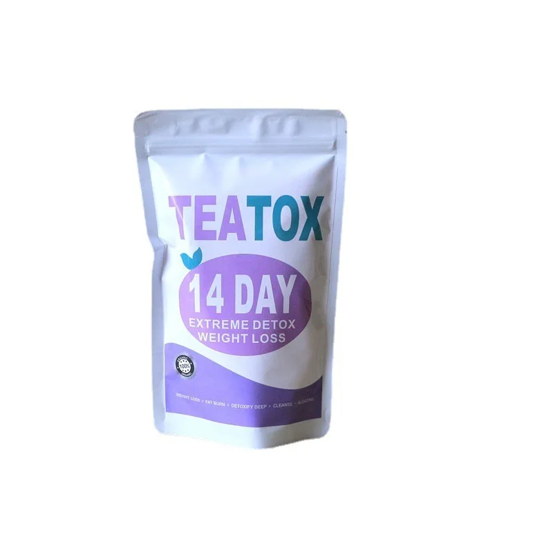 winstown 14 day slimming detox tea Chamomile Jiaogulan Hawthorn Fruit Ginseng 14 days tea in purple bag
