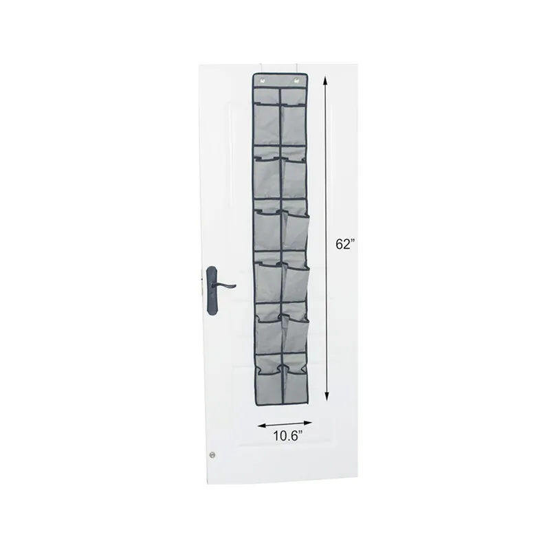 Thick Oxford Fabric Over the Door Shoe Organizer 12 Pockets Hanging Shoe storage Holder for Bedroom