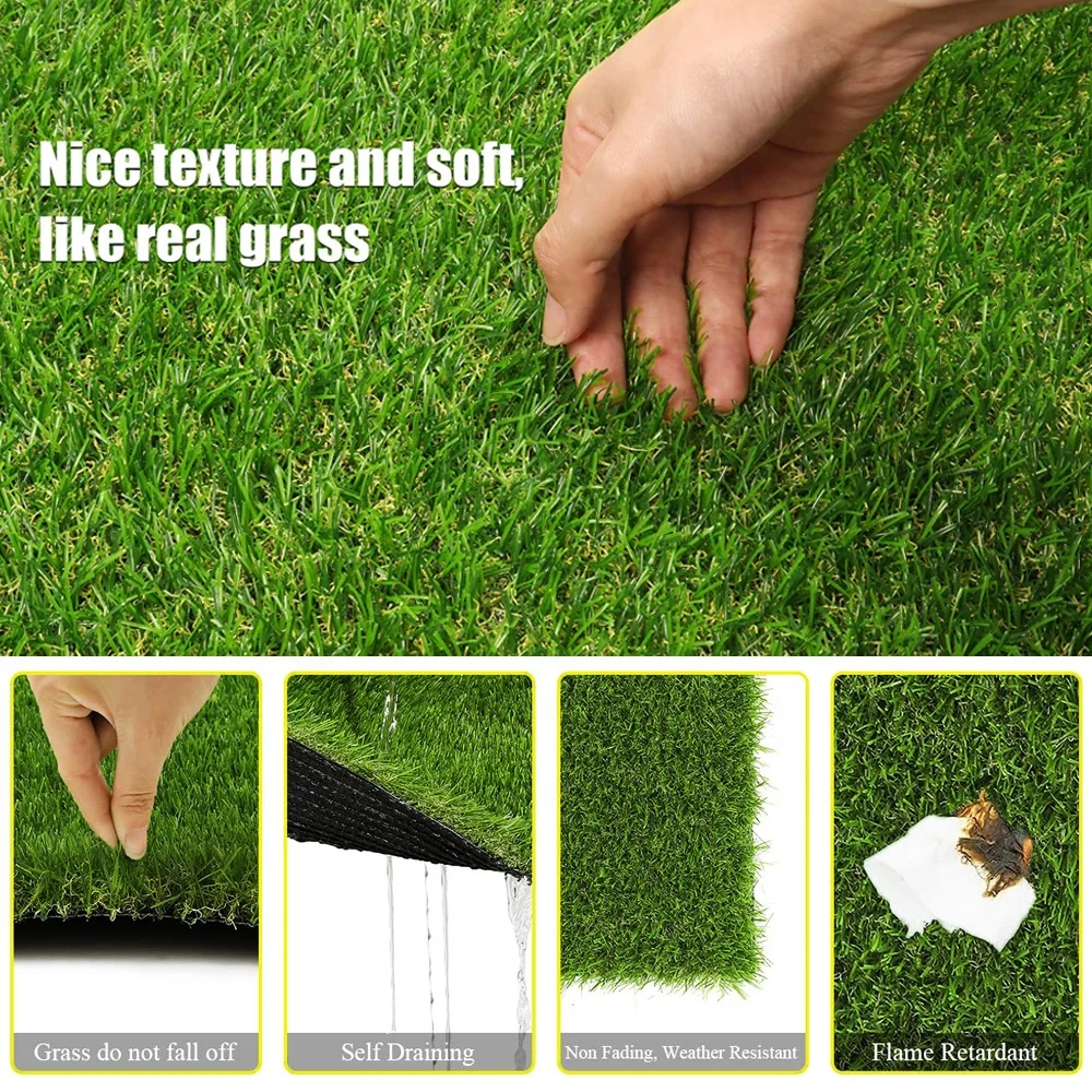 Artificial Lawn Outdoor Grass Blanket Rumput Sintetis Fake Green Grass Carpet Kid Friendly Turf