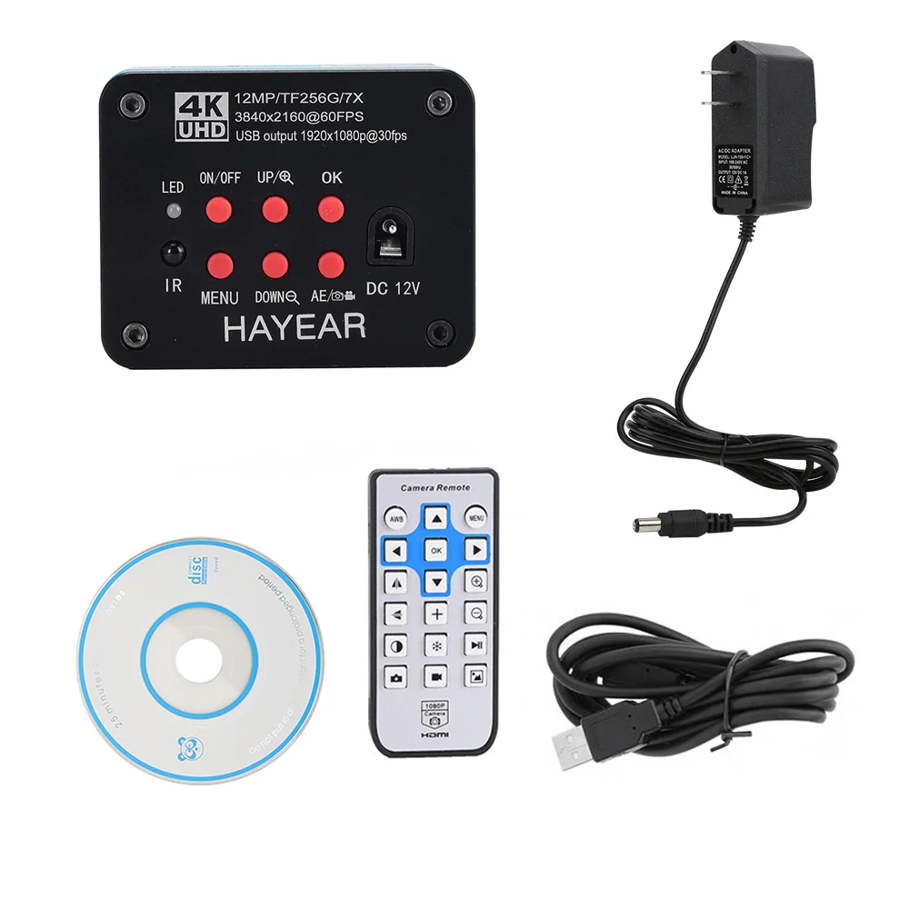 4K Microscope Camera 16MP High Speed Digital Microscope USB Calibration Camera for Jewelry PCB Inspection Mobile Repair