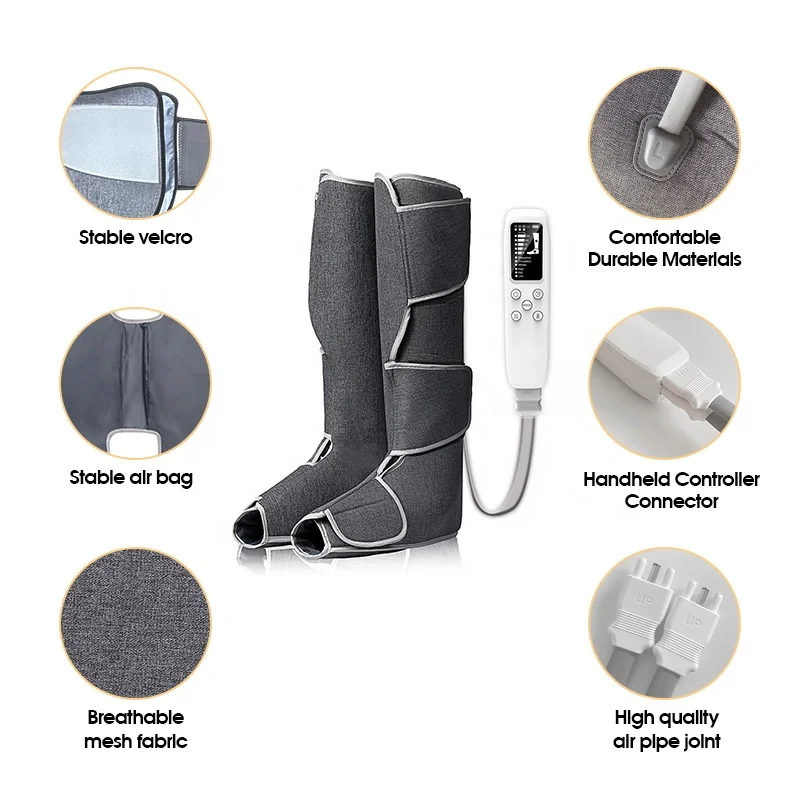 YICOLY keep fit pro air compression heating foot massager leg massage machine