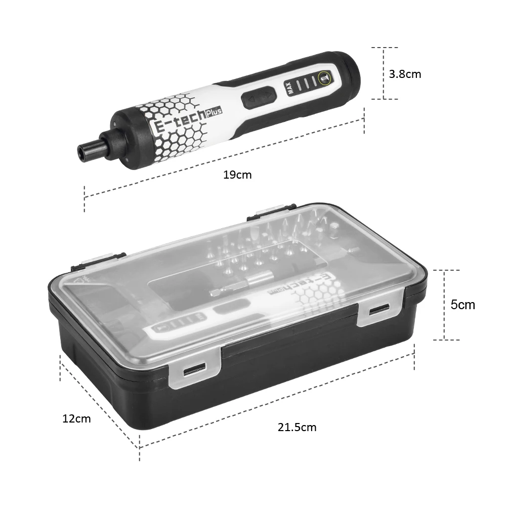  28 In 1 Li-ion Battery Rechargeable Screw Driver Gun 6Nm Torque Screwdriver Cordless Electric