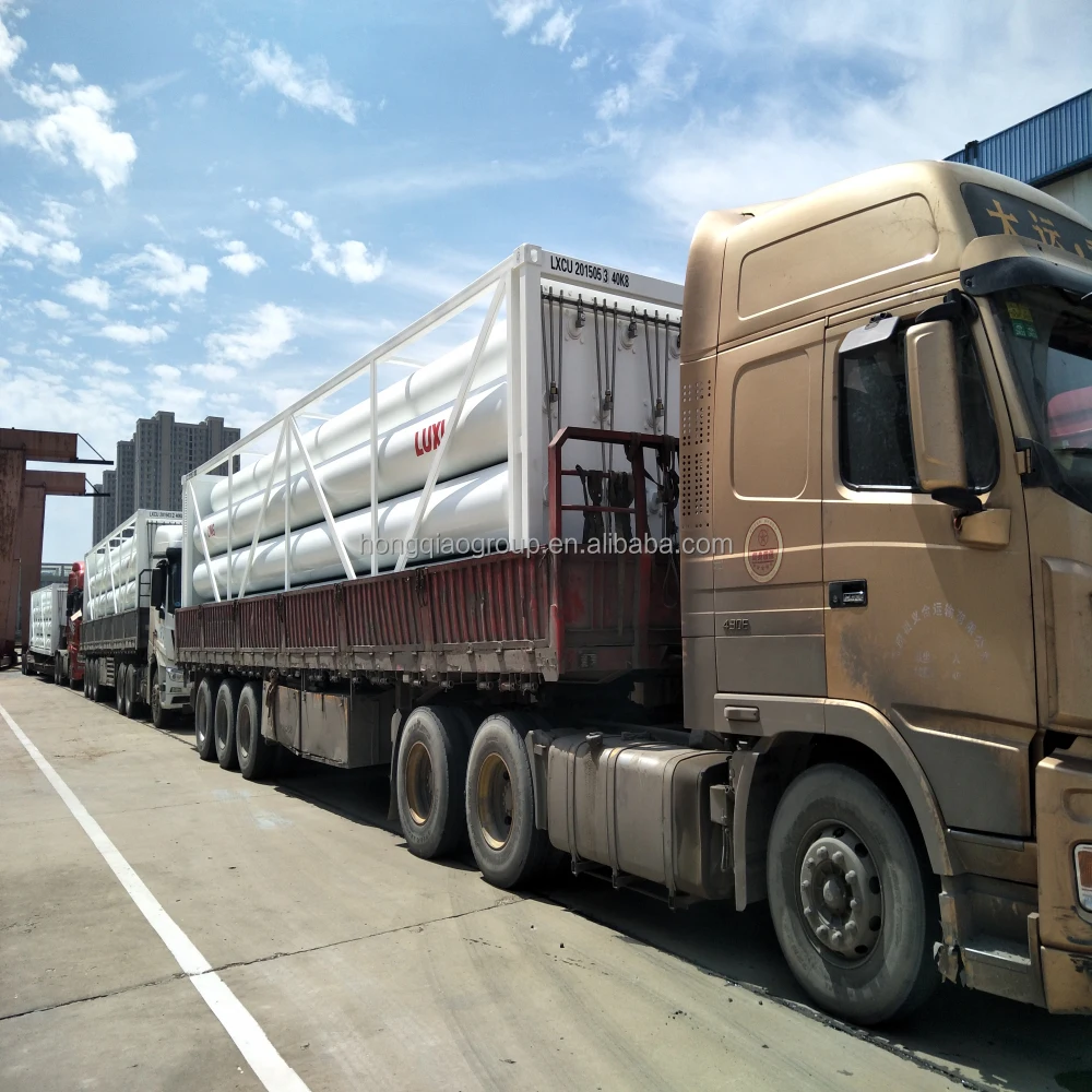 Мобильный грузовой прицеп для перевозки природного газа