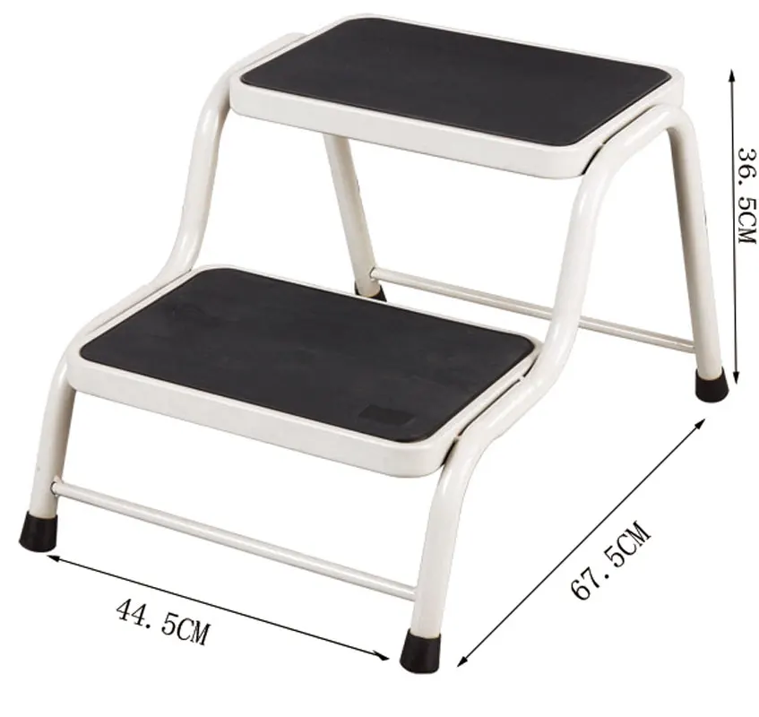 Factory Direct Sales 2 Step Household Ladder Steel Ladder Popular Stainless Steel Ladder