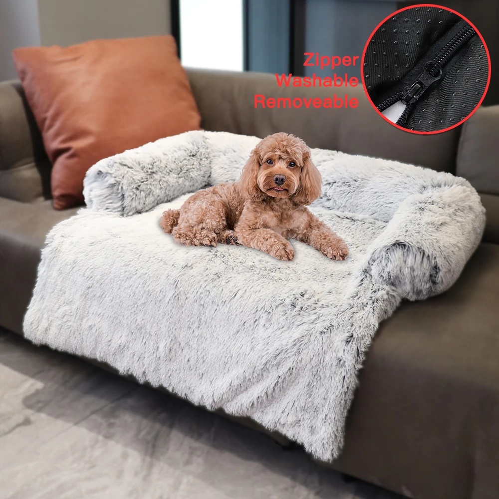 
CF factory multifunctional pet mattress with removable dog plush pillow furret plush Pet Beds & Accessories pet beds dog bed 