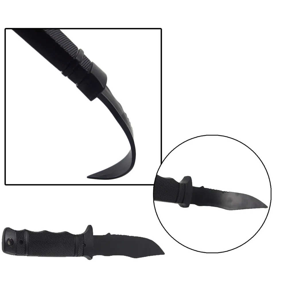 bayonet training rubber dummy ABS tactical pocket combat knife with sheath