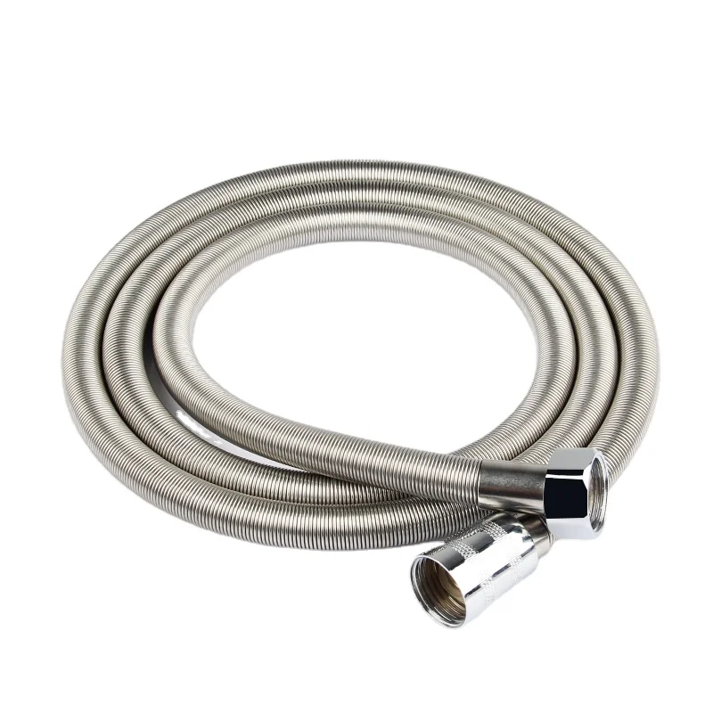 Stainless Steel  Luxury Spring Flexible Shower Hose with EPDM Inner Tube