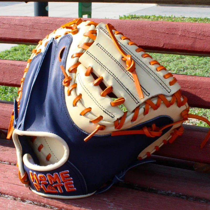 Professional Factory Wholesale Baseball Softball Kip Leather Catcher Glove Left Handed