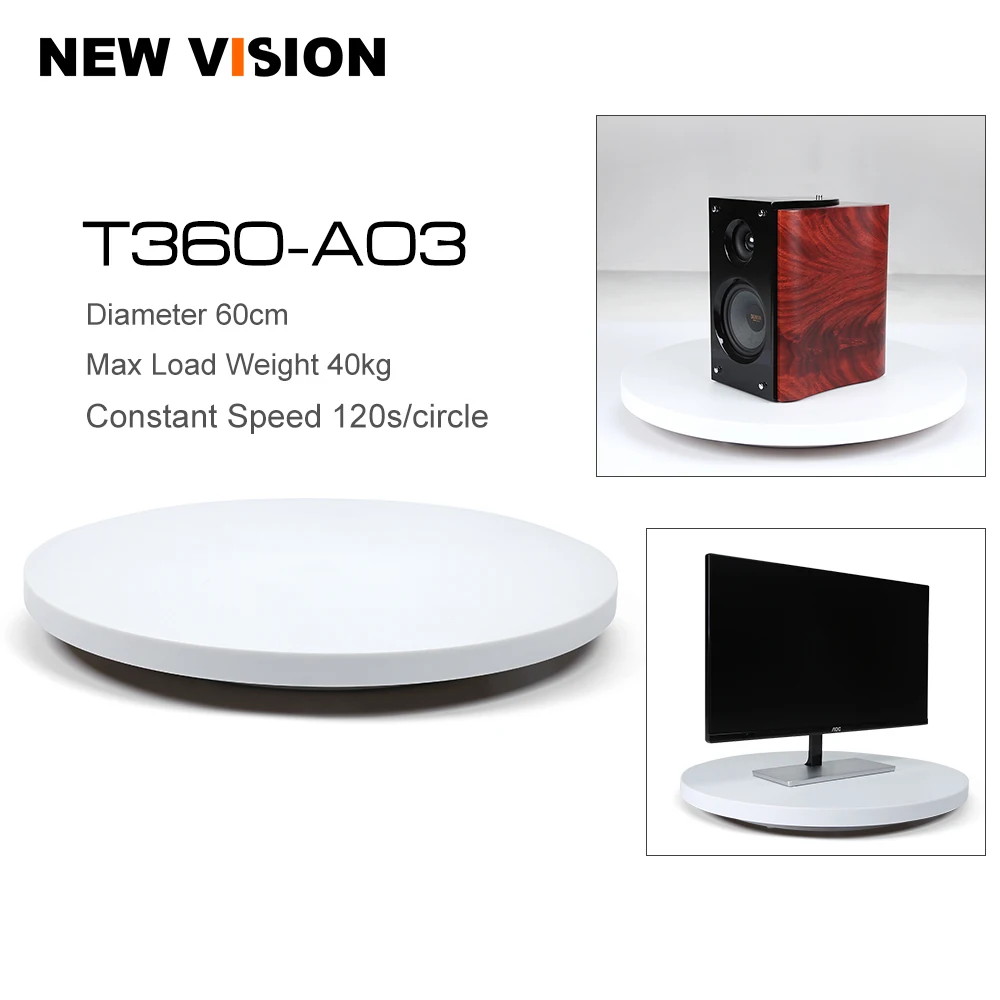 Falcon Eye 60cm 360 Degree 3D Electric Rotating Shooting table for Photography Max Load 40kg T360-A03