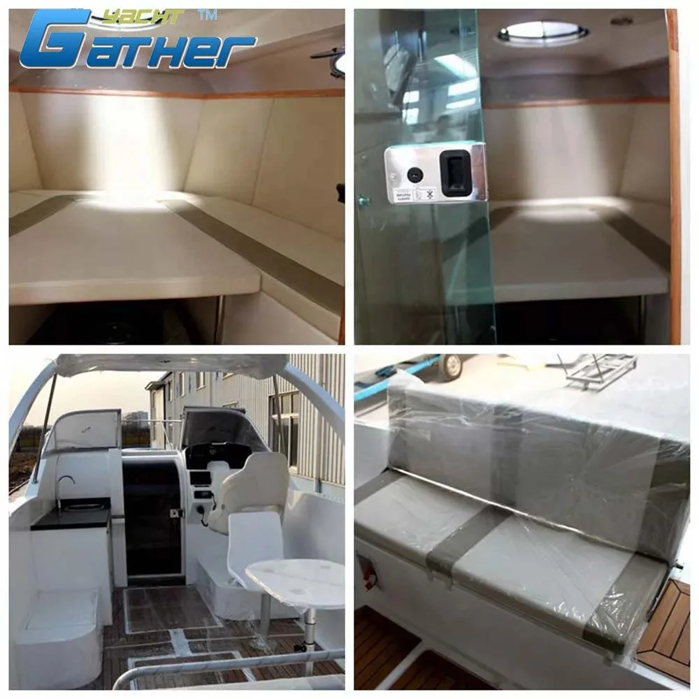 Gather Yacht hot sale 27ft frp fiberglass cruiser