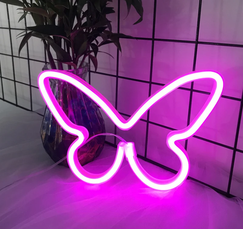 LED Neon Night Light Wall Art Night Lamp LED Signs Christmas Birthday Gift Wedding Party Wall Hanging Neon Lamp