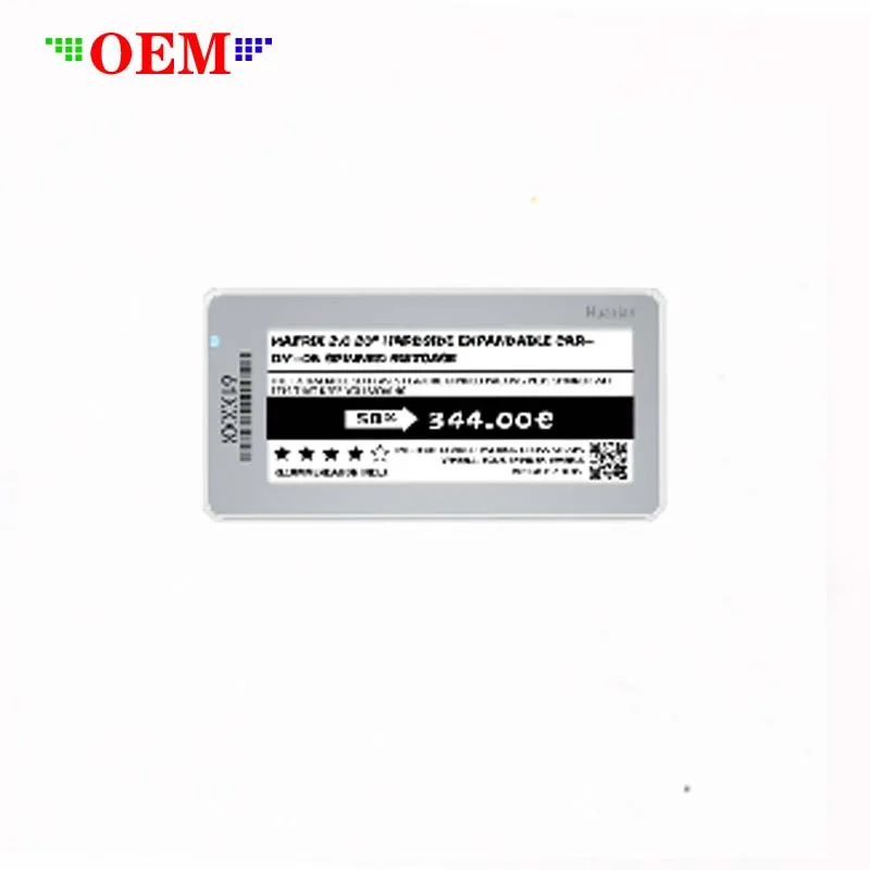 OEMY Custom 2.13/2.9/4.2/7.5 inch Supermarket e-ink e paper store esl digital price tag Electronic shelf label for retail shop