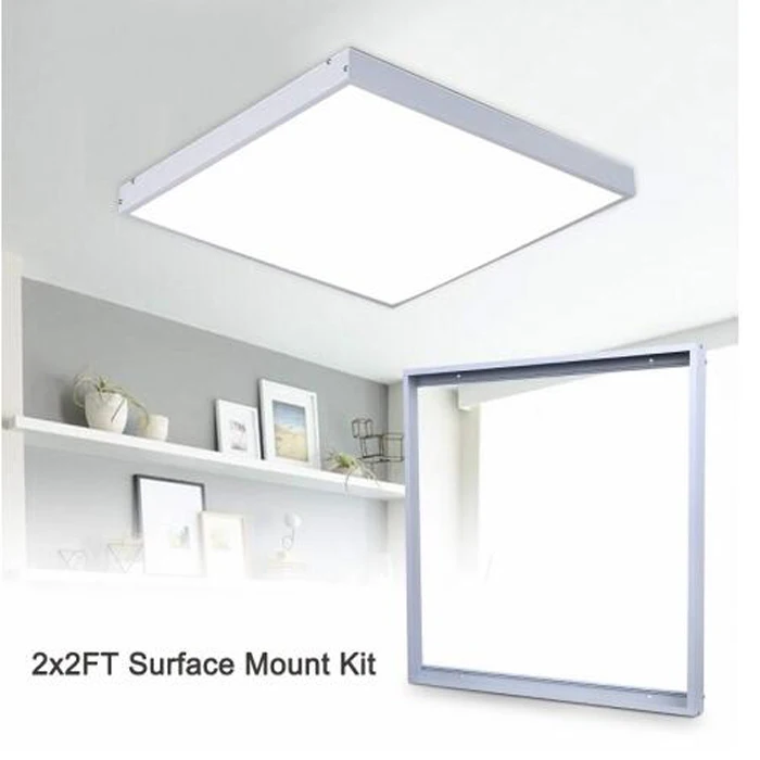 led light panel surface mounting ceiling lamp housing kit aluminum frame led backlit panel light skd