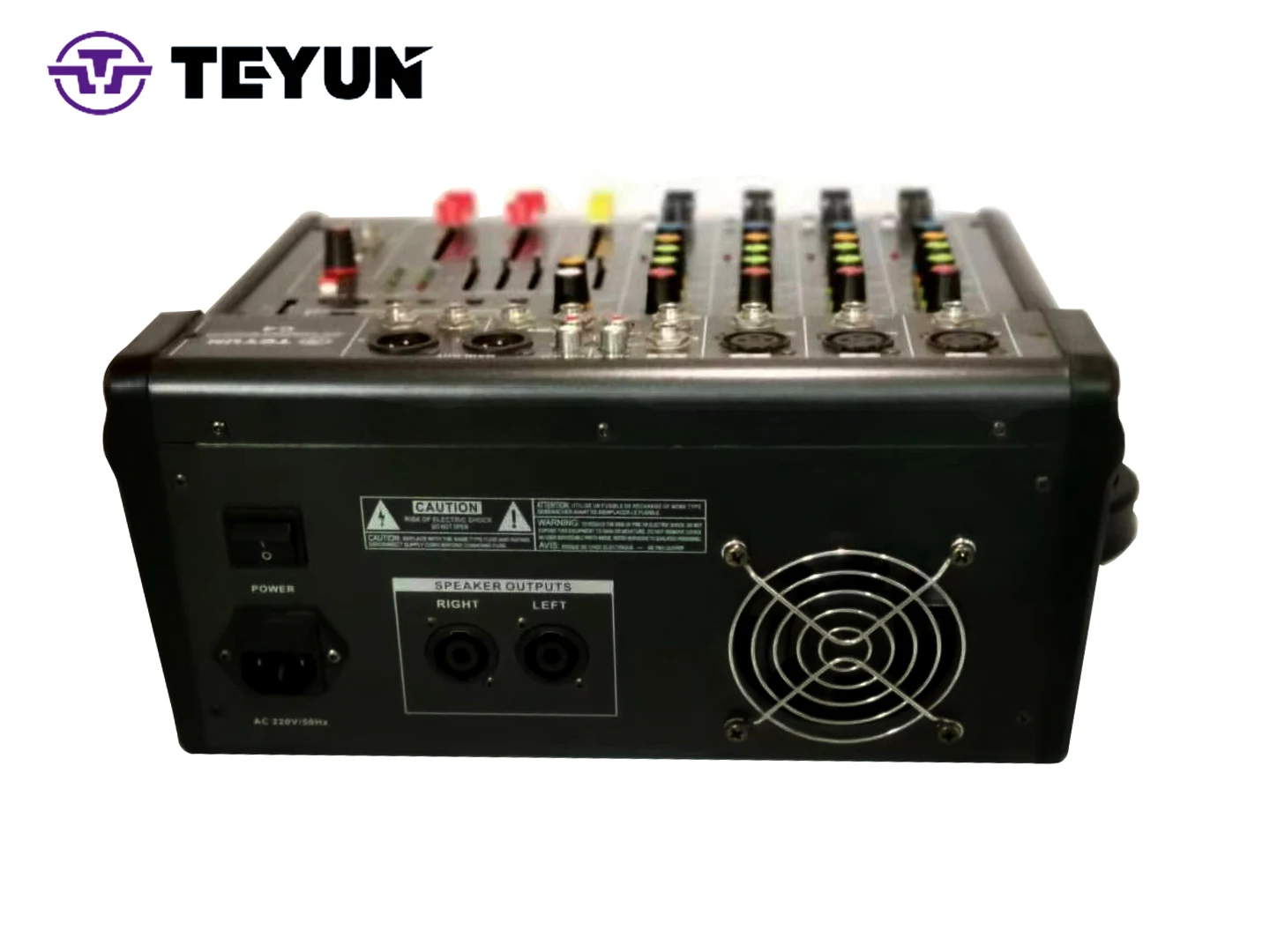 TEYUN  C4  Professional Mixer Power Amplifier all-in-one machine KTV karaoke post level Audio home power Amplifier