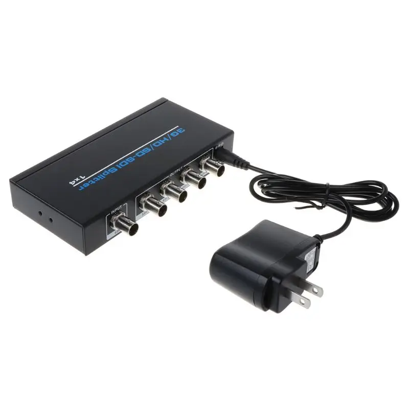 4 порта SDI сплиттер концентратор SDI удлинитель 1 в 4 Выход конвертер адаптер для 3G HD SDI монитор безопасности камеры CCTV