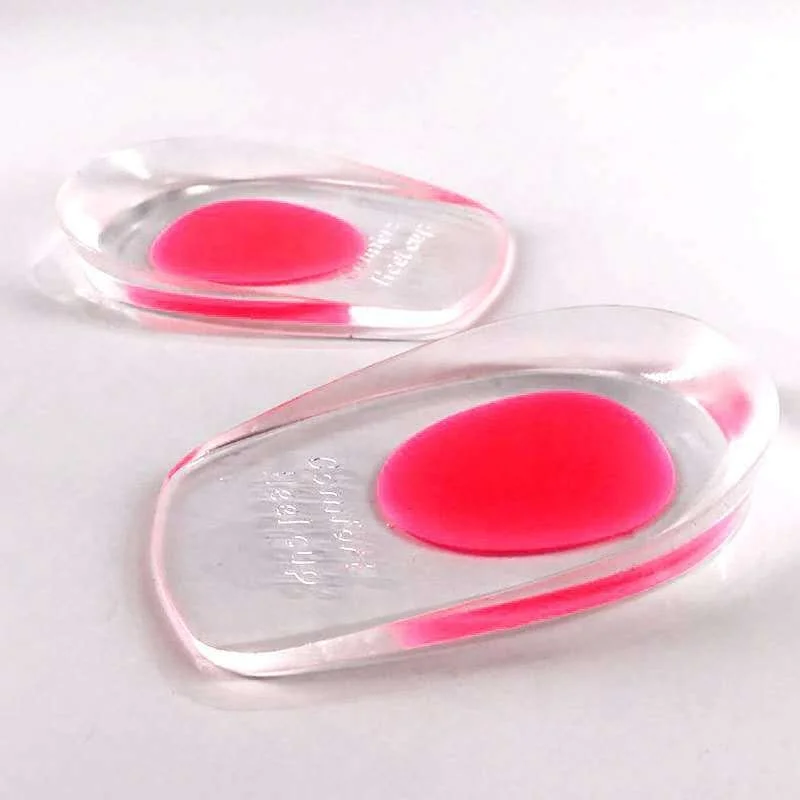 Wholesale Custom Shoe Inserts Pads Raise Pain Relief Silicone Gel Heel Lifts Height Increase Insoles